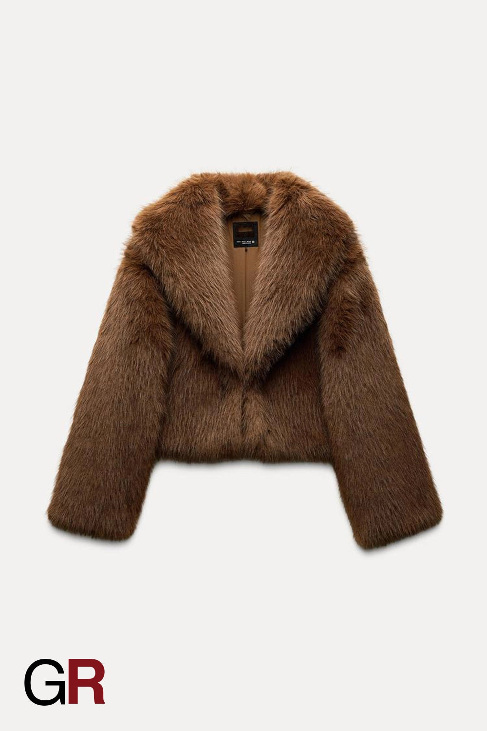 Vintage Luxe Mink-Effect Short Fur Coat - GlamoROZ