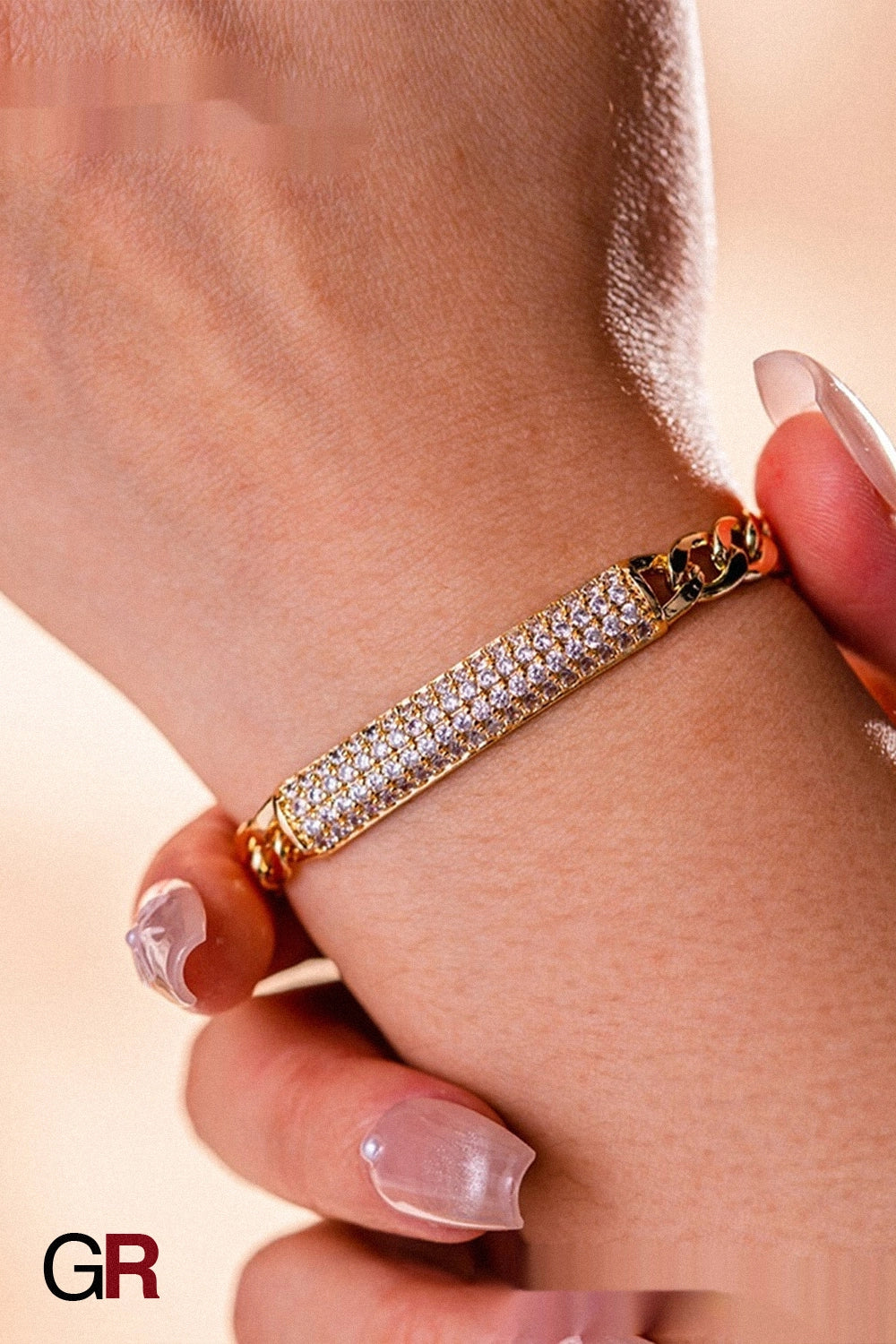 Aurora Pavé Link Bracelet