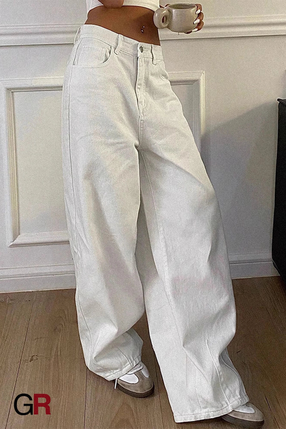 Vintage Jeans Wide Leg Casual Long Pants
