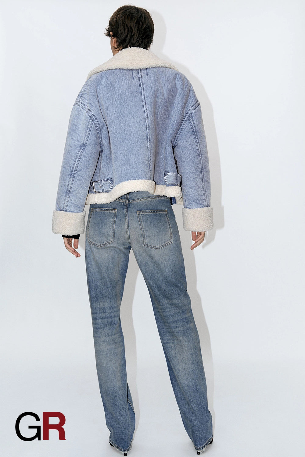 Cozy Chic Fleece Denim Jacket - GlamoROZ