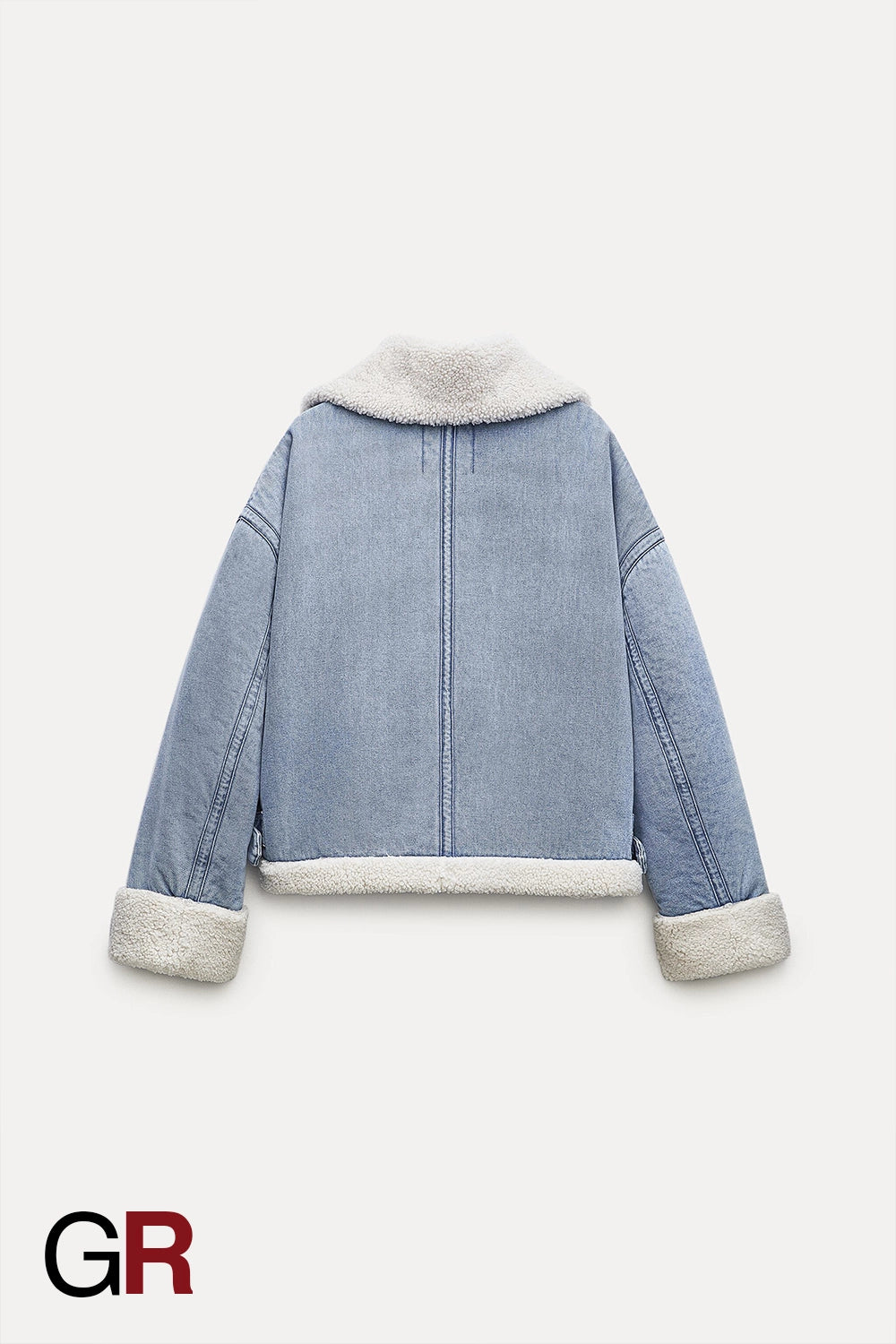 Cozy Chic Fleece Denim Jacket - GlamoROZ