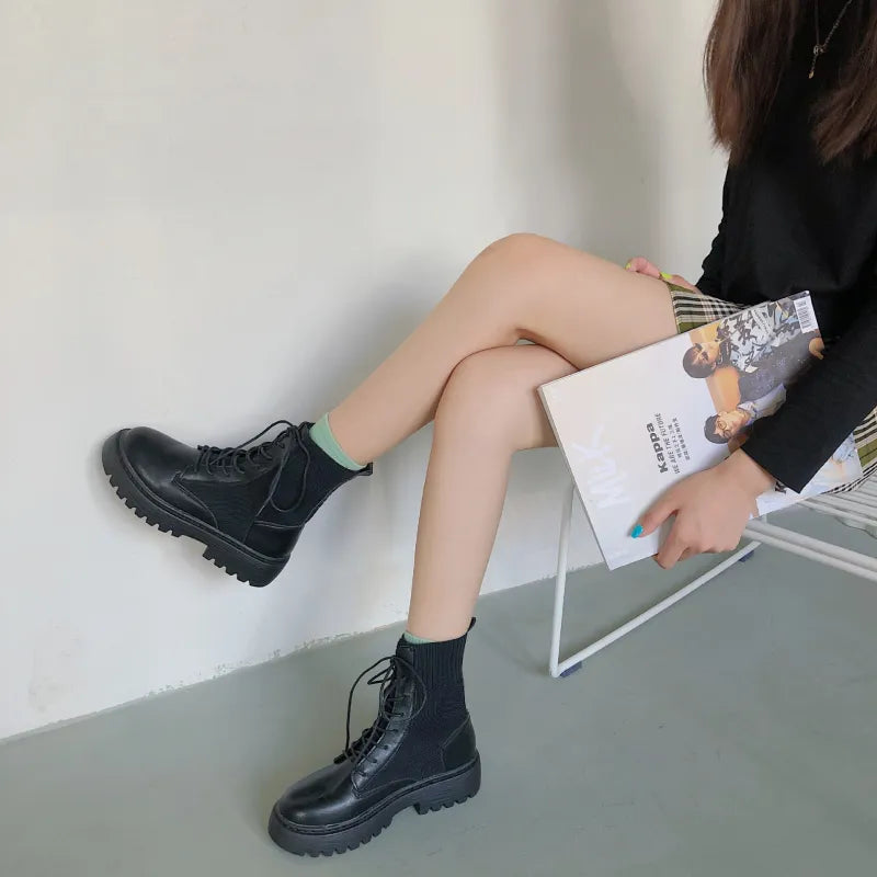 Femme Fatale Martin Boots - GlamoROZ