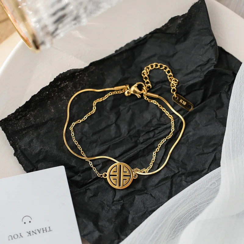 Double Blessing Charm Bracelet - GlamoROZ