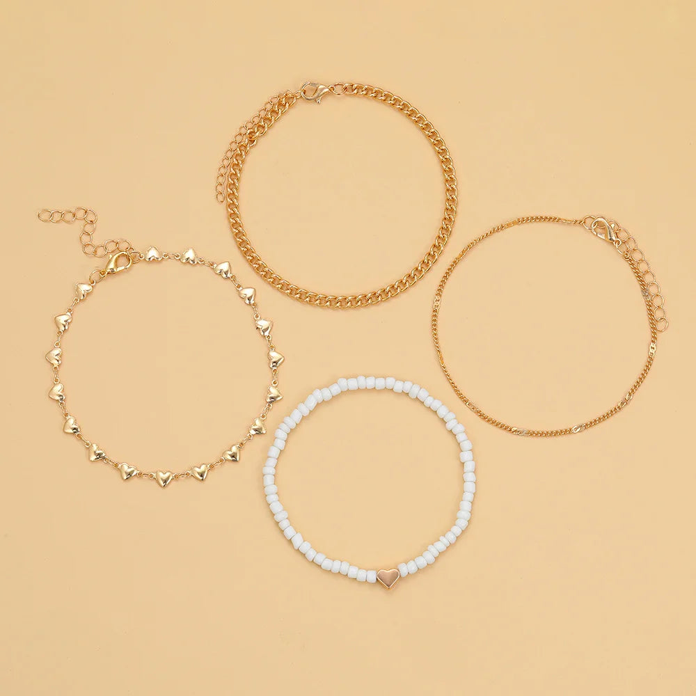 Artisan-Crafted Multi-layer Anklet - GlamoROZ