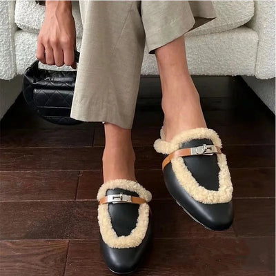 Regal Baotou Halftop Luxe Muller Flats - GlamoROZ
