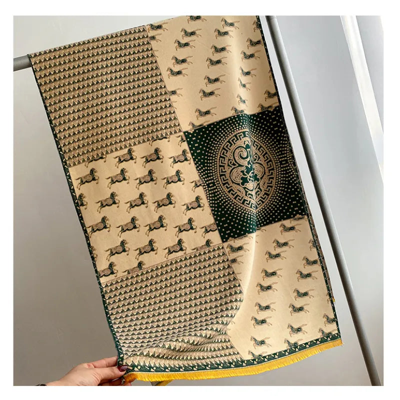 Vintage Charm Winter Scarf - GlamoROZ