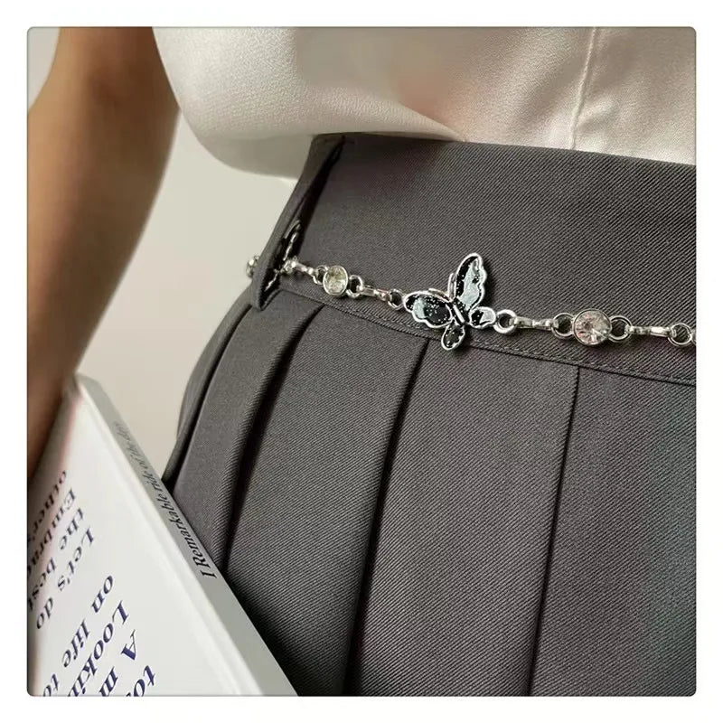 Butterfly Drop Chain Belt - GlamoROZ
