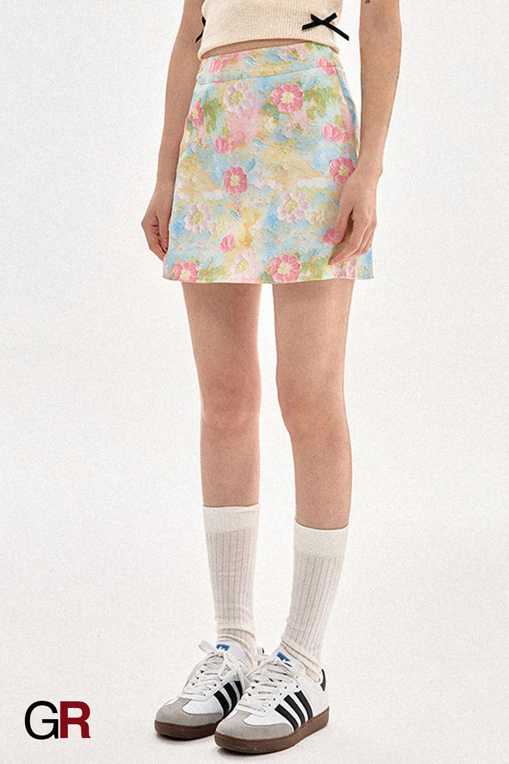 Women's Floral Skirt Summer High Waist Petite Short Dress Summer