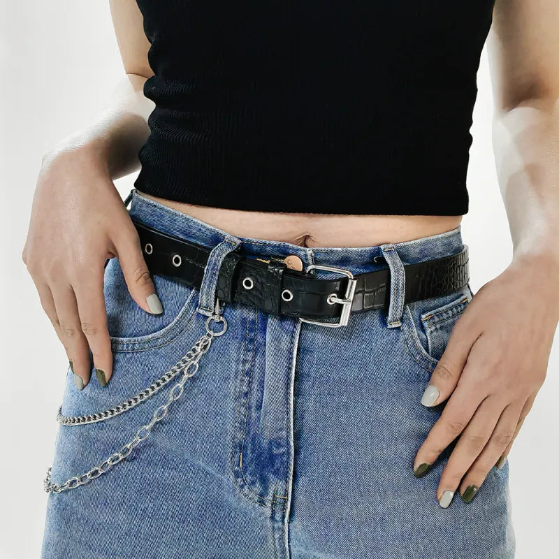Luxe Hip-Hop Pants Chain Belt - GlamoROZ