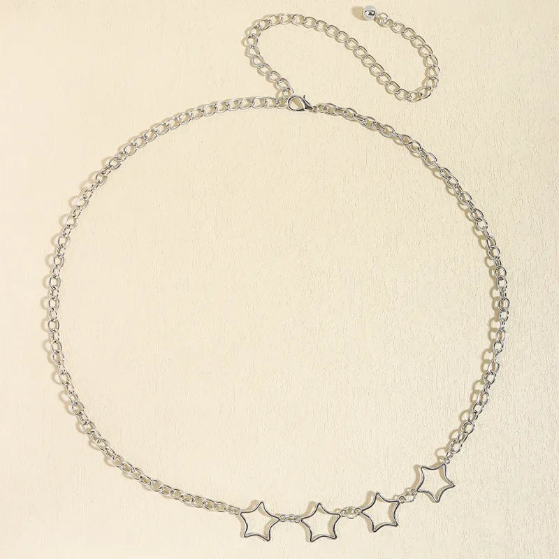 Starry Metal Waist Chain Belt - GlamoROZ