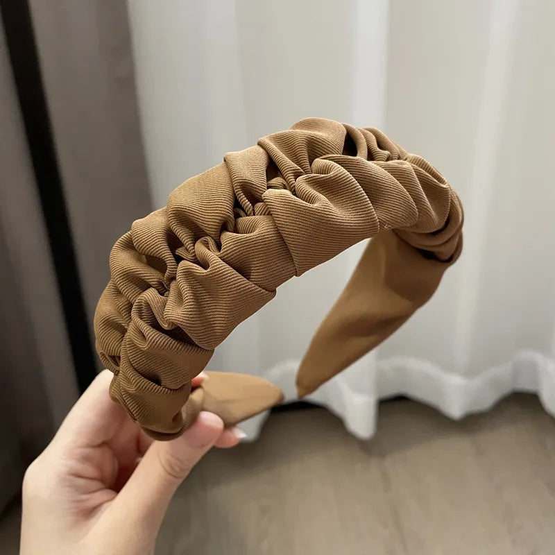 Regal Pleat Couture Headband - GlamoROZ