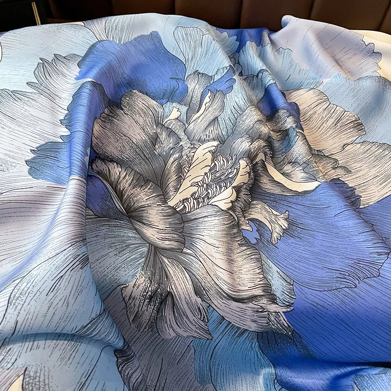 Chic Sunshield Silk Scarf - GlamoROZ