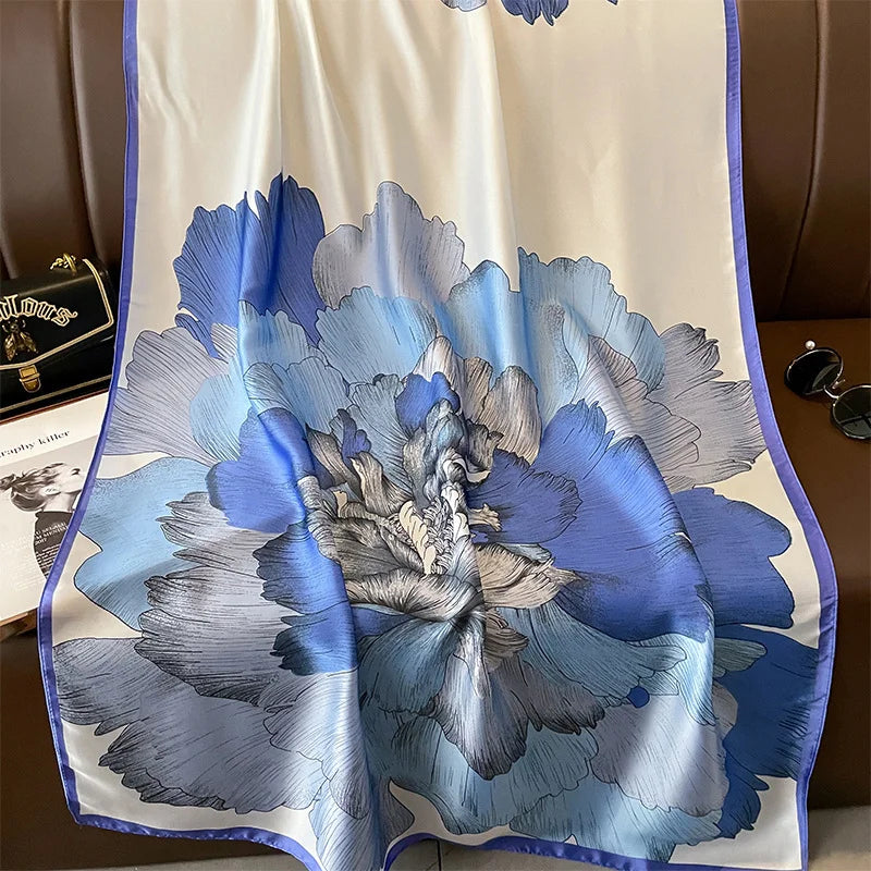 Chic Sunshield Silk Scarf - GlamoROZ