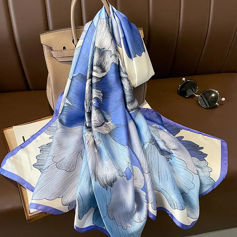 Chic Sunshield Silk Scarf - GlamoROZ