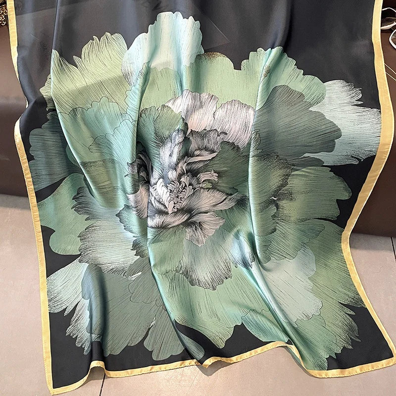 Chic Sunshield Silk Scarf - GlamoROZ