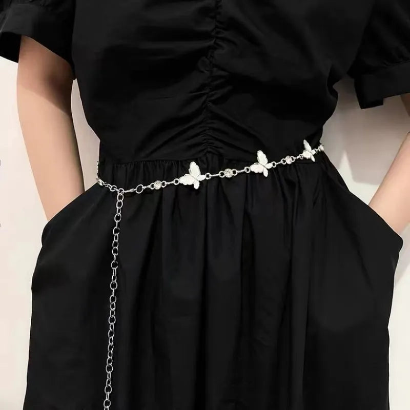 Butterfly Drop Chain Belt - GlamoROZ