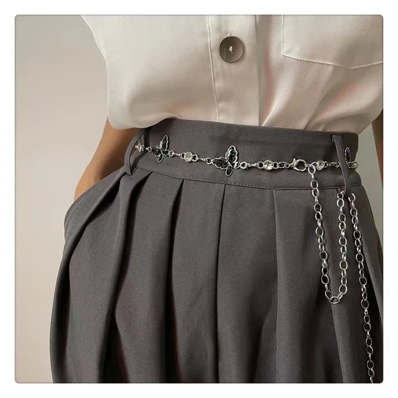 Butterfly Drop Chain Belt - GlamoROZ