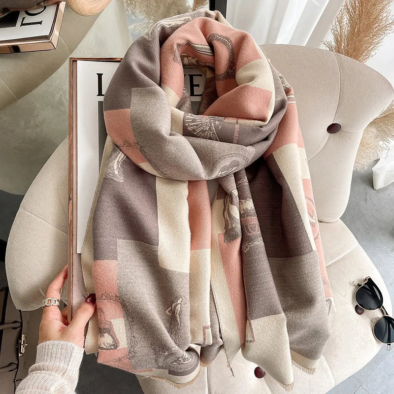 Cashmere Sweet Tassel Shawl - GlamoROZ