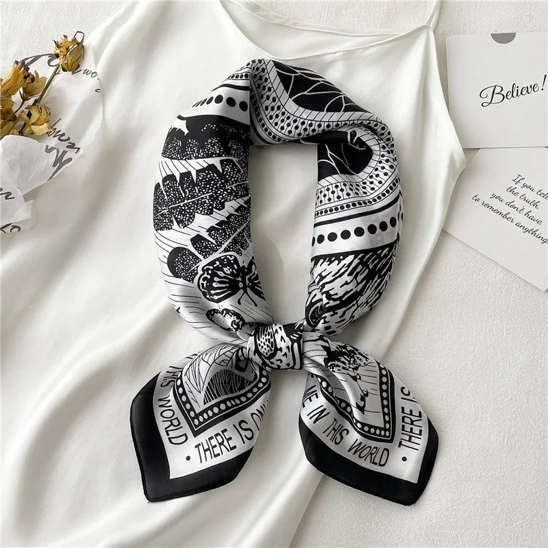 Petite Elegance Silk Scarf - GlamoROZ