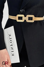 Minimalist Women's Decoration With Elastic Waistband And Versatile Waist Chain