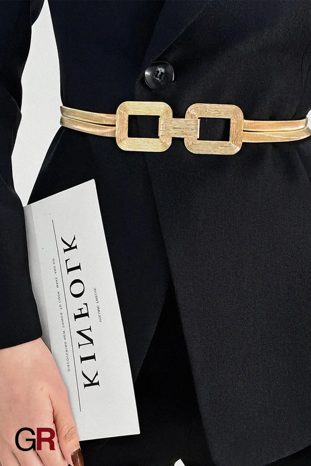 Minimalist Women's Decoration With Elastic Waistband And Versatile Waist Chain