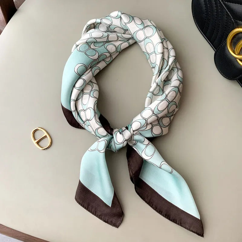 Retro-Chic Silk Scarf - GlamoROZ