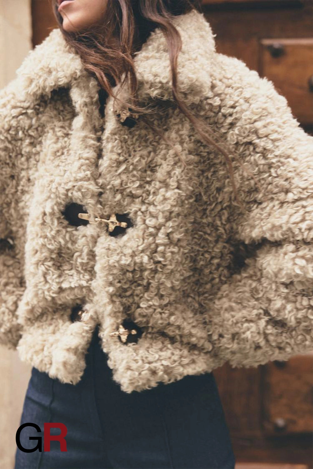 Cozy Chic Thick Lapel Loose-Fit Jacket - GlamoROZ