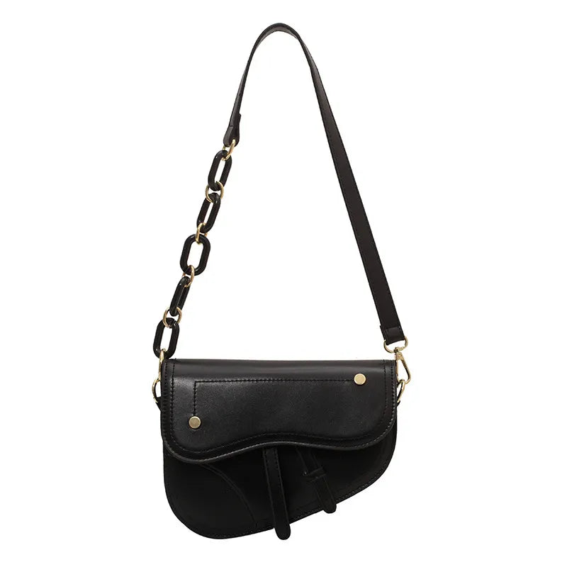 LuxeRider Saddle Chic Bag - GlamoROZ
