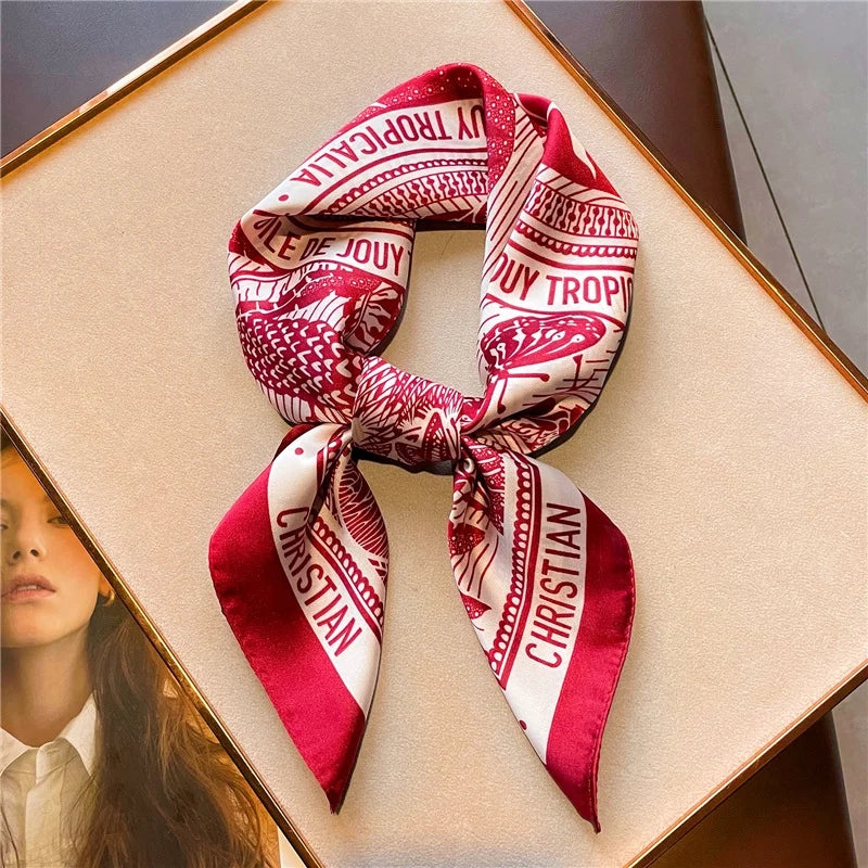 Petite Elegance Silk Scarf - GlamoROZ