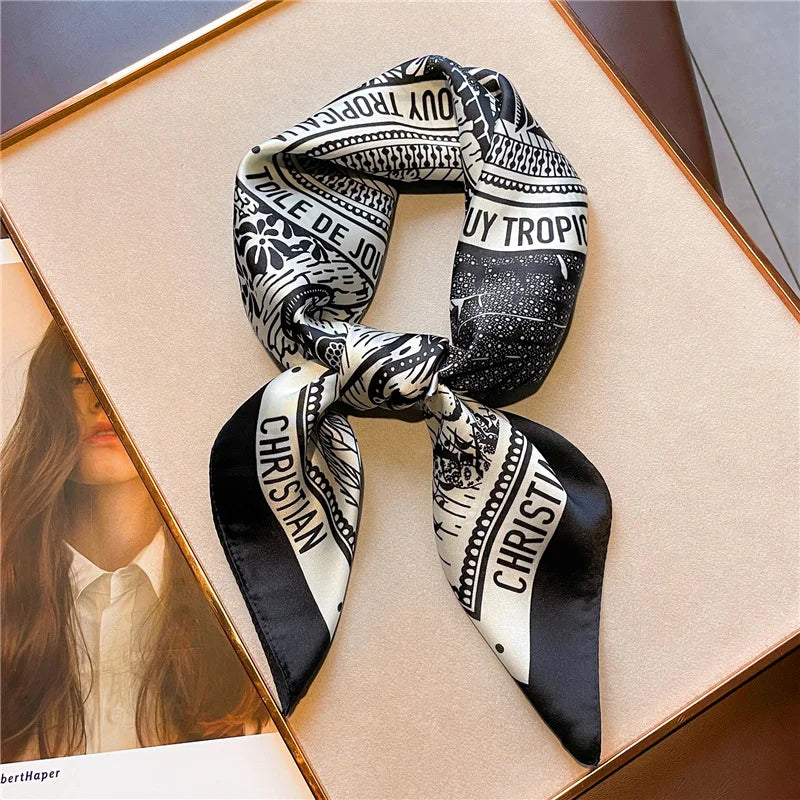 Petite Elegance Silk Scarf - GlamoROZ