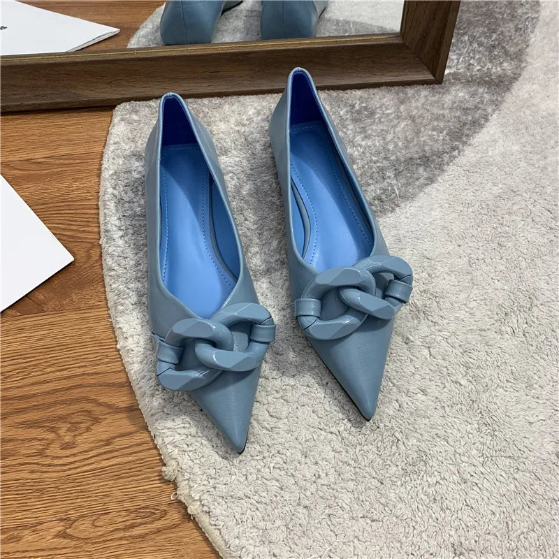 Sophisticated Chain Flats - GlamoROZ