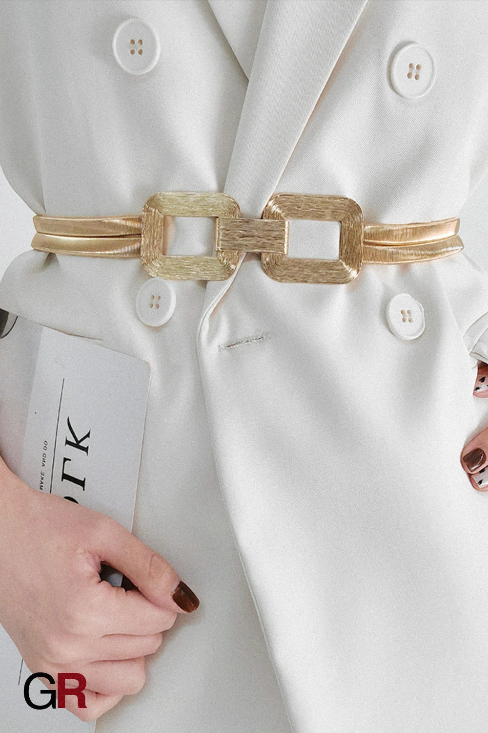 Minimalist Women's Decoration With Elastic Waistband And Versatile Waist Chain