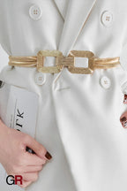 Minimalist Women's Decoration With Elastic Waistband And Versatile Waist Chain