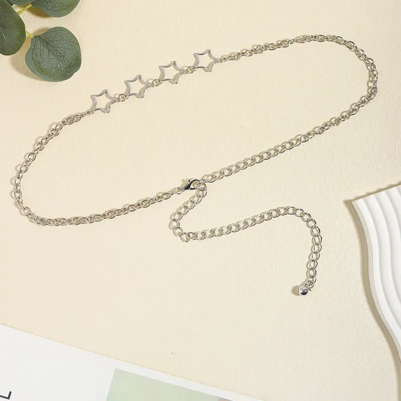 Starry Metal Waist Chain Belt - GlamoROZ