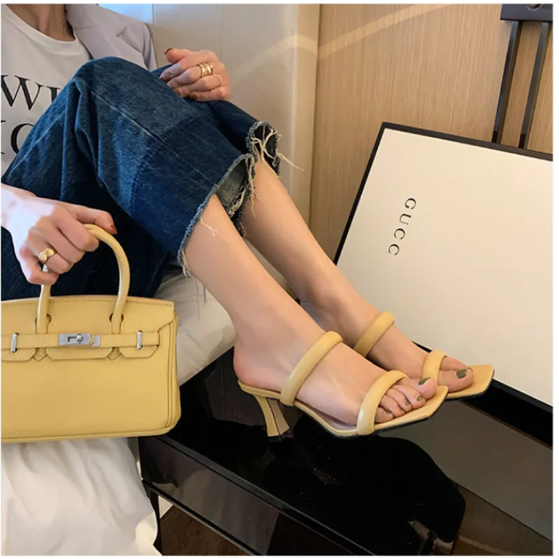 Elegance High-Heel Mules - GlamoROZ