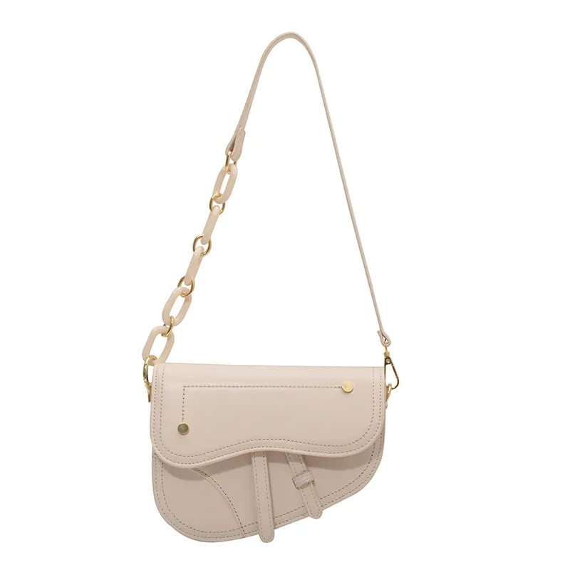 LuxeRider Saddle Chic Bag - GlamoROZ