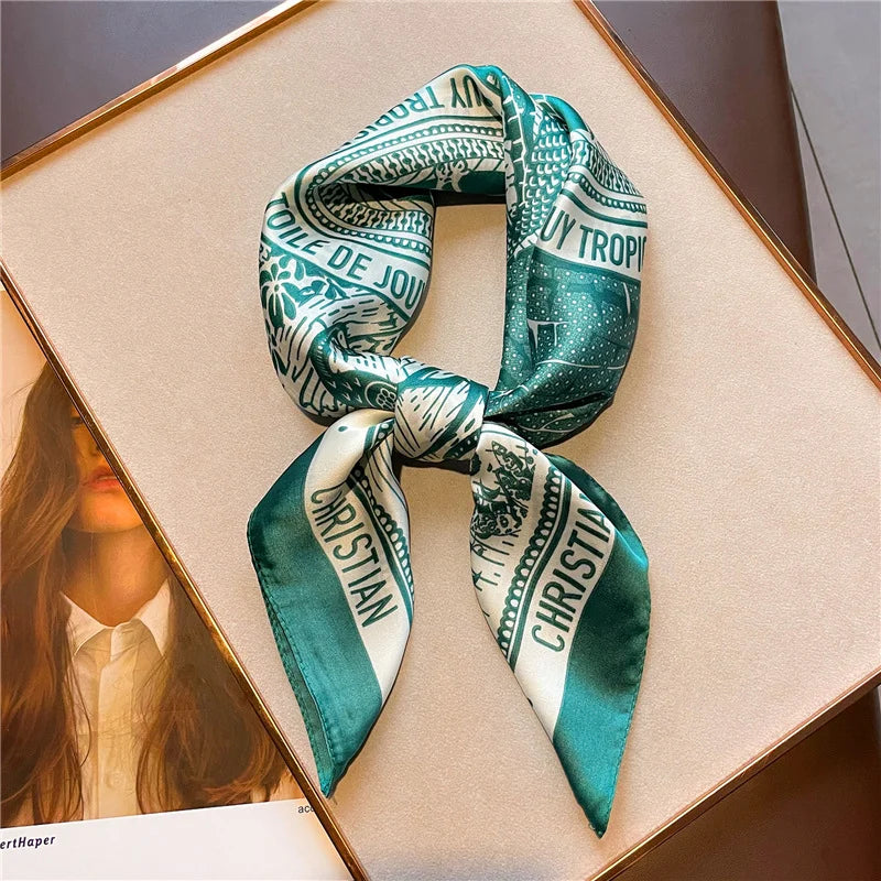 Petite Elegance Silk Scarf - GlamoROZ