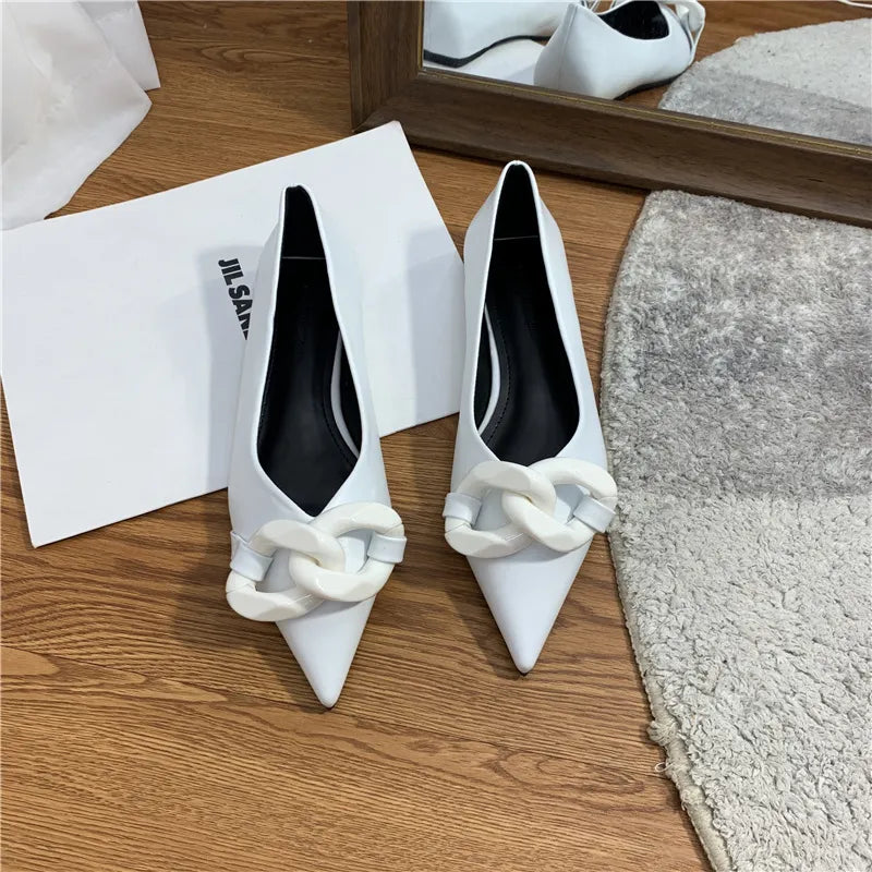 Sophisticated Chain Flats - GlamoROZ