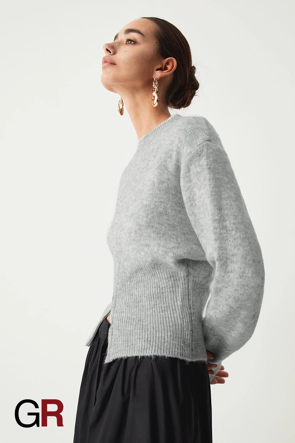 Luxe Western-Inspired Zipper Sweater - GlamoROZ