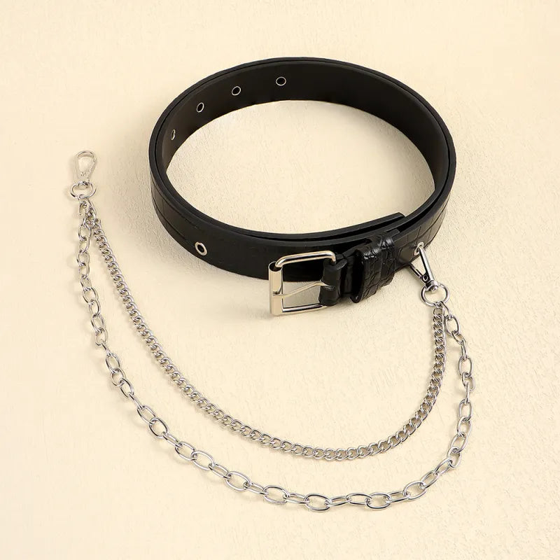 Luxe Hip-Hop Pants Chain Belt - GlamoROZ