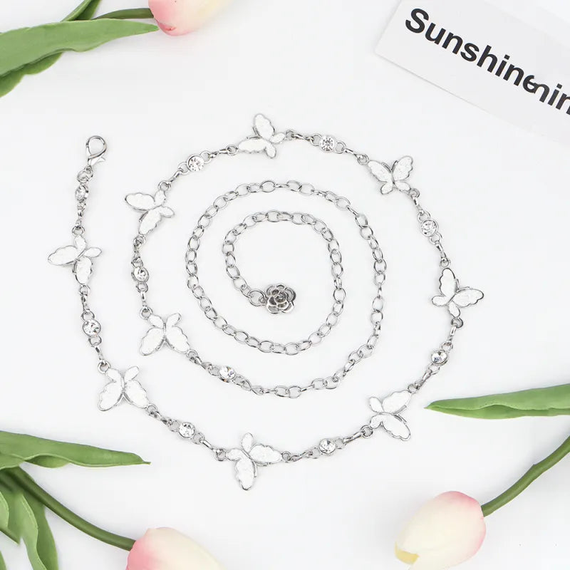 Butterfly Drop Chain Belt - GlamoROZ