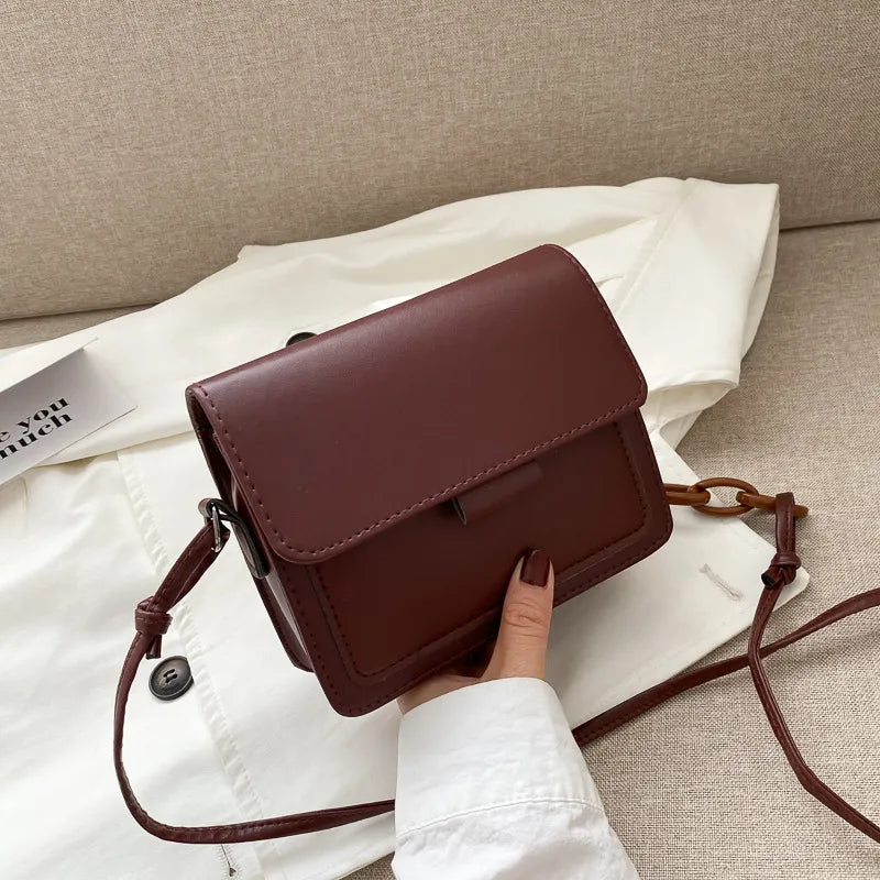 VintageVogue Chain Square Bag - GlamoROZ