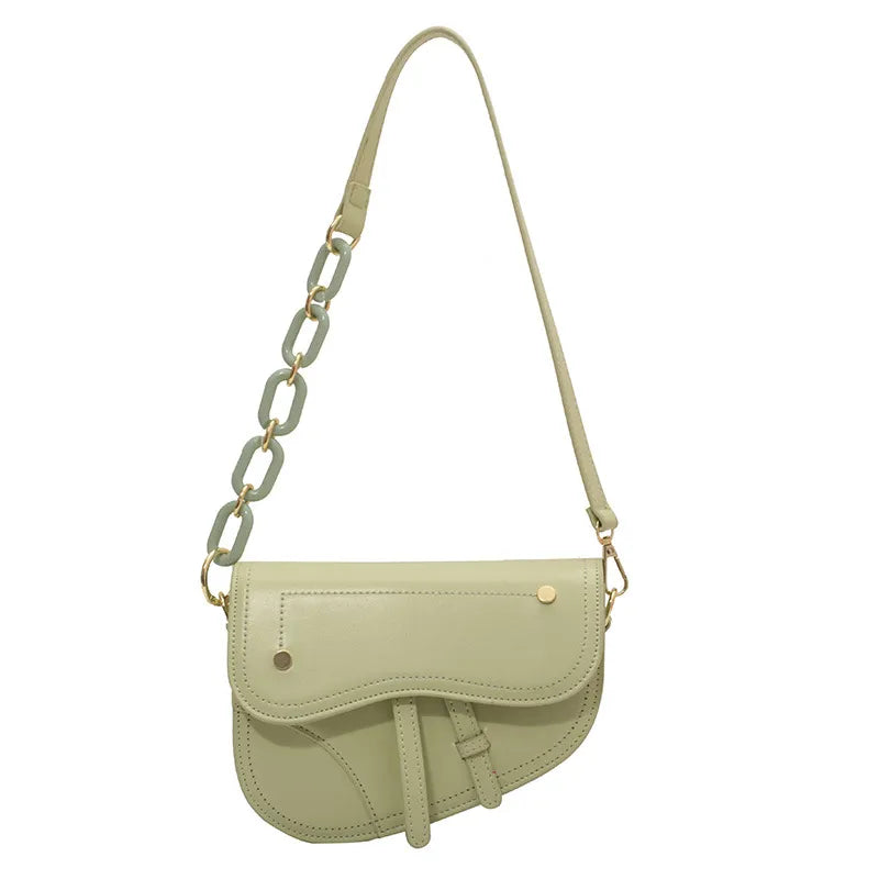 LuxeRider Saddle Chic Bag - GlamoROZ