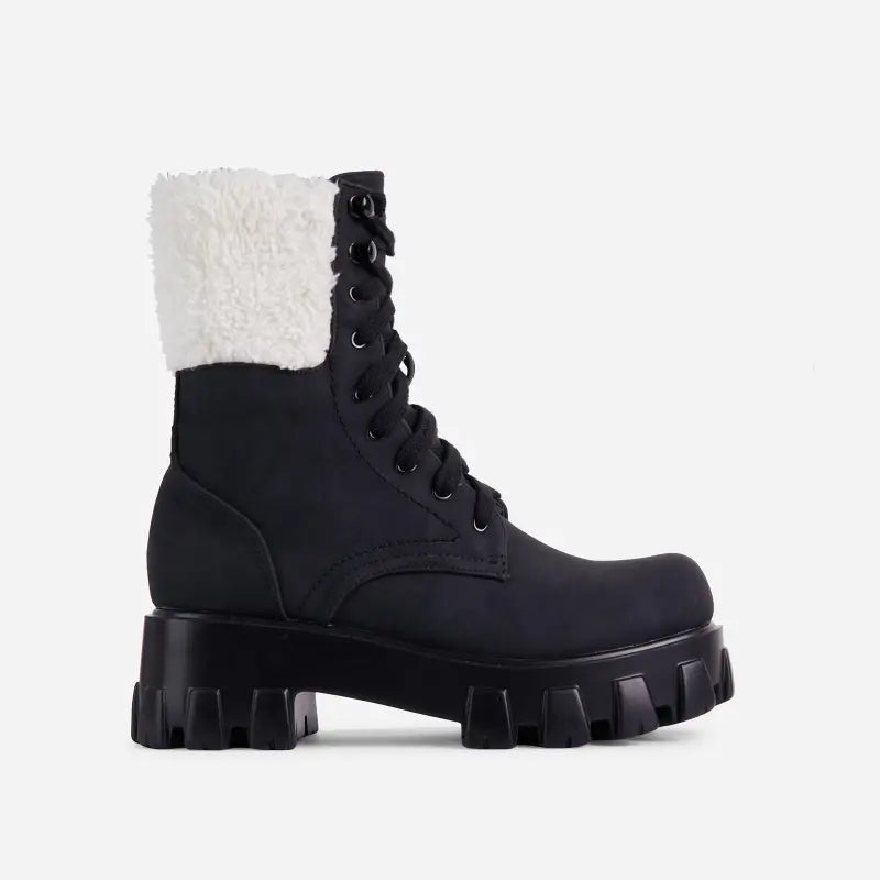 Luxe Lace-Up Martin Boots - GlamoROZ