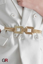 Minimalist Women's Decoration With Elastic Waistband And Versatile Waist Chain