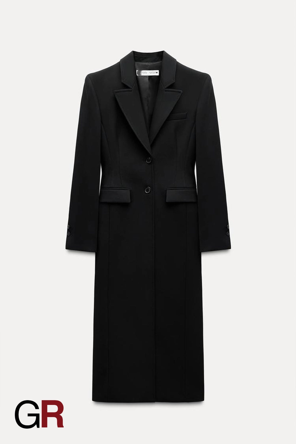 Graceful Slim-Fit Long Lapel Overcoat - GlamoROZ