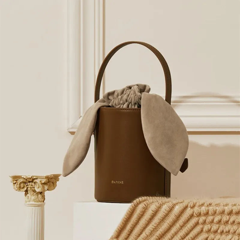 Noble Hide Couture Bucket Mini Bag - GlamoROZ