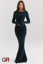 Regal Essence Backless Sculpting Dress - GlamoROZ
