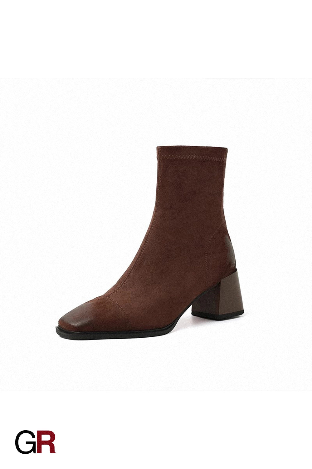 Women's Solid Color Simple Suede Chunky Heel Ankle Boots