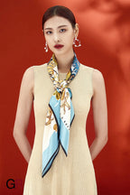 Silk scarf female square